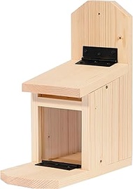 dobar® Squirrel Feeding Station - Squirrel Feeder with Acrylic Glass Panel - Feeding Station with Fo