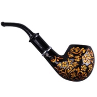 ▫ Resin Carving Smoking Pipe with Removable and Washable Filter Classic Tobacco Pipe for Smoking Tool Accessories Gift