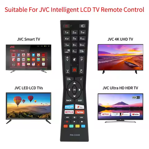 New Remote Control RM-C3338 RC43101P for JVC Smart TV for JVC 2018 2019 Smart 4K UHD LED LCD TVs LT-
