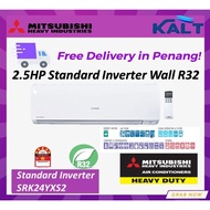 Mitsubishi Heavy Duty 2.5HP Standard Inverter Wall R32 SRK24YXS2