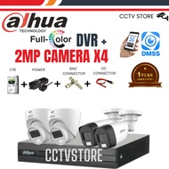 PAKEJ 4 CHANNEL CCTV FULL COLOUR (2MP/5MP)