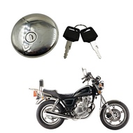 Motorcycle Fuel Gas Tank Cap Cover Lock with 2 Keys for Suzuki GN250 GN125 GN 125 250