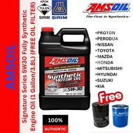 AS-2-ASL-1G Amsoil Signature Series 5W30 Fully Synthetic Engine Oil (1 Gallon/3.8L) (FREE OIL FILTER