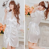 [LUNGSURAN] Pakaian Tidur Wanita Malam Hari/Baju Tidur Model Kimono+Gstring/Baju Anti Gerah Malam Ha
