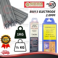 (0.5KG 45PCS±) NICHIA / POWERWELD S12 2.0MM 14# E6013 2.0MM THIN METAL WELDING ROD ELECTRODE