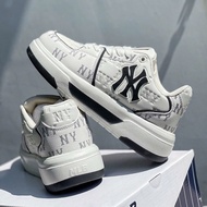 MLB Chunky Liner Denim Mono Shoes, Gray and White MLB Shoes with full box and free socks