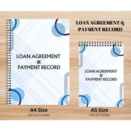 LOAN AGREEMENT & PAYMENT RECORD • Laminated Cover • 140 pages • 70 leaves • A5 / A4 size • 80gsm