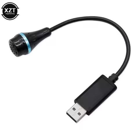 USB Flexible Microphone Noise Cancelling Mic Portable Studio Speech Audio External USB Microphone fo