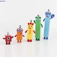 SERINA 5pcs/set Numberblocks Action Figure, PVC 1-5 Number Number Game Toy Bricks, Lovely Small Squa