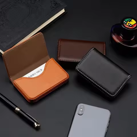 Business Card Package Creative Gifts Business Card Box Card Box Full Wrapping PU Business Card Box M