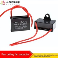 MIOSHOP Capacitor, CBB61 1/1.2/1.5/2/2.5/3/3.5/4/5/6UF Start Capacitor, High Quality Motor Run 450V Fan Ceiling Exhaust Fan Capacitor