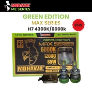 MOHAWK GREEN EDITION MAX SERIES 85W H7 LED HEADLIGHTS 4300K/6000K