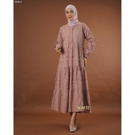 KATUN NMR Midi Dress Cotton Embroidered 3D Application Vol 2316-2