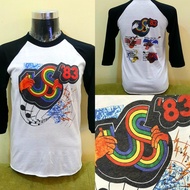 Reprint Sleeve 3q Three Tribes Print Absorb Us Festival 1983 Band T-shirt