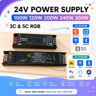 LED Power Supply | 3C & 5C RGB 24V | 100W / 120W / 200W / 240W / 300W | Smart Control | WIFI & BLUET