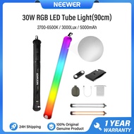 NEEWER 30W หลอดไฟ RGB เป่าลม CRI95 2700-6500K ไฟ LED ถ่ายภาพในสตูดิโอ5000MAh GC30C