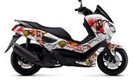 stiker full body motor decal nmax tazmania putih