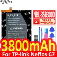 KiKiss 3800mAh NBL-35B3000 Baery For TP- Neffos C7 Y7 X9 TP910A TP910C TP913A Mobile one   Free Tools