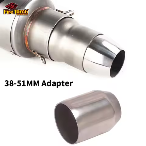 51MM to 38MM Diameter Welding Adapter Universal Motorcycle Exhaust Muffler Connect Welding Motorbike