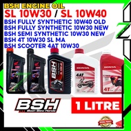 Boon Siew Honda BSH Engine Oil 4T Fully Synthetic 100% Original 10W40 New Model Fully &amp; Semi Sythetic 10W30 /Scooter 4AT