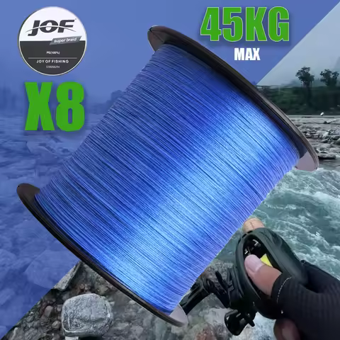 JOF X8 Braided Fishing Line 1000M 500M 300M 8 Strands MultiColor Multifilament Saltwater PE Line 20 