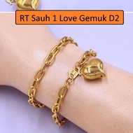 Rantai Tangan Sauh 1 Love Gemuk Emas 916 Original Emas Murah Emas Bajet Emas 916 Tulen Gelang 916