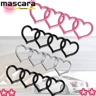 MARA Trunk Tail Label Badge, Heart-shaped ABS Plastics Love Heart Logo Rear, Four Ring Label for Car