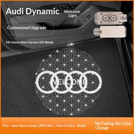 2pcs For Audi Dynamic A4L A6L Q3 Q5 Q7 Door Welcome Light Projection Light Door Light Modified Welco