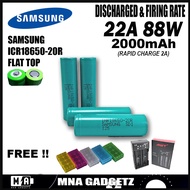 SAMSUNG-ICR18650 20R (FT) (2000mAh 22A )Original  FREE CASE 4PCS (READYSTOK) MNA GADGETZ