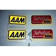 Sticker epoxy SAHABAT EON AAM stiker for Proton Wira Proton Waja Proton Satria Proton Saga Proton Is