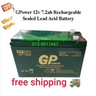 gpower/wincity12v 7.2ah rechange battery for alarm autogate