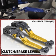For AJ-EV SABER TIGER EV-Bike Brake Lever Set Folding Handle Levers Electric Bike Accessories Parts