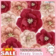 [Jia]  Crepe Paper Flowers DIY Handmade Paper Flower Wall Art Decoration Home Party Wedding Birthday