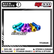 Bolt M 5x10 Thread 8x10 Pill Bolt Titanium Grade 5 Probolt Thailand King Nut