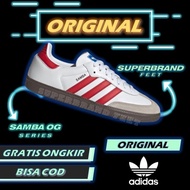 Adidas Samba Og White Red Stripe Original Sepatu Adidas Samba Original