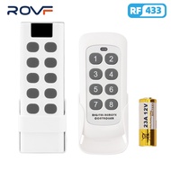 ROVF smart home new 433MHz 8/10 key EV1527 password key remote control switch RF transmitter wireles