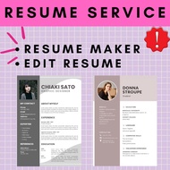 Fast Response 24/7| Resume Service | Upah Buat Resume | Resume Maker | Edit Resume