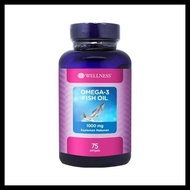 Wellness Natural Omega-3 Fish Oil 75'S Omega 3, Fish Oil