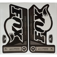 Yellow white fox fork Decal