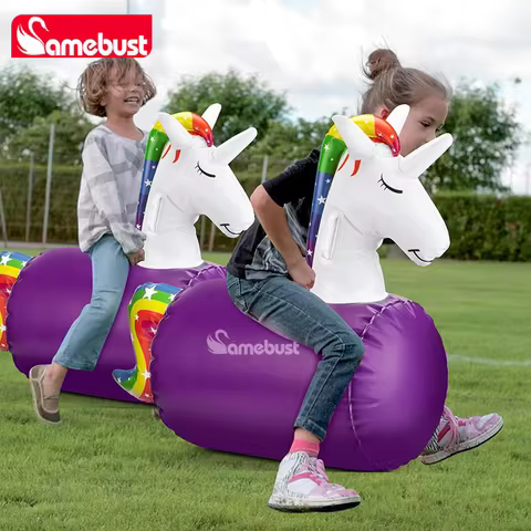 Camebust Inflatable Hopping Toddlers Toys Bouncy Unicorn Horse Dinosaur, Kids Ride On Bouncer, Jumpi
