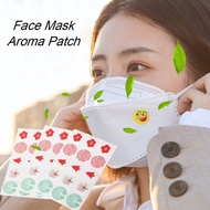 face mask aroma patch refresh aroma patch essential oil scented mask sticker 6pcs/18pcs/45pcs