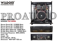 POWER AMPLIFIER WISDOM TDX 28002 TDX28002 CLASS TD 2 CHANNEL ORIGINAL