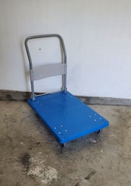 藍色摺疊式手推車 搬運車