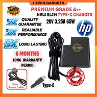 ITECHGADGETS HP TYPE C CHARGER USB C For HP 20V 3.25A 65W HP LAPTOP REPLACEMENT TYPE C CHARGER