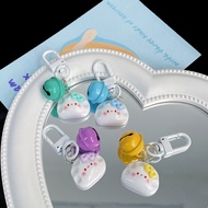 SIY  Cartoon Dumpling Keyring Cute Food Keychain Lovely Resin Keycord School Bag Pendant Backpack Hanging Decoration n