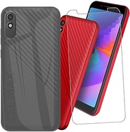 MAOUICI Cover for BLU C5L Max Phone Case,Anti Fingerprint TPU Soft Shell，Tempered Glass Screen Prote