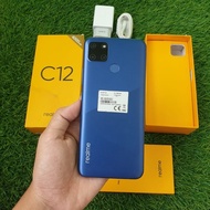 Handphone realme c12 3/32gb fullset second seken bekas murah