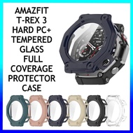 Amazfit T Rex 3 Hard PC With Tempered Glass Protector Case Amazfit TREX 3 T-Rex3 Trex3 T Rex3 Full C