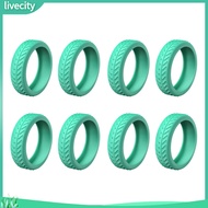 livecity|  Luggage Wheel Protectors Luggage Wheel Covers 8pcs Silicone Wheel Protectors for Suitcase Scratch-proof Castor Sleeves