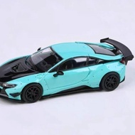 Para64 1/64 LBWK BMW BMW i8 Sports Car Model Simulation Toy Car Collection Ornaments Out of Print Mo